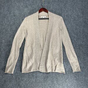 Banana Republic Sweater Women Small Tan Wool Cashmere Cardigan Open